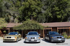 BMWs at the Big Sur River Inn