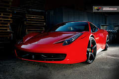 458 on Vorsteiner wheels