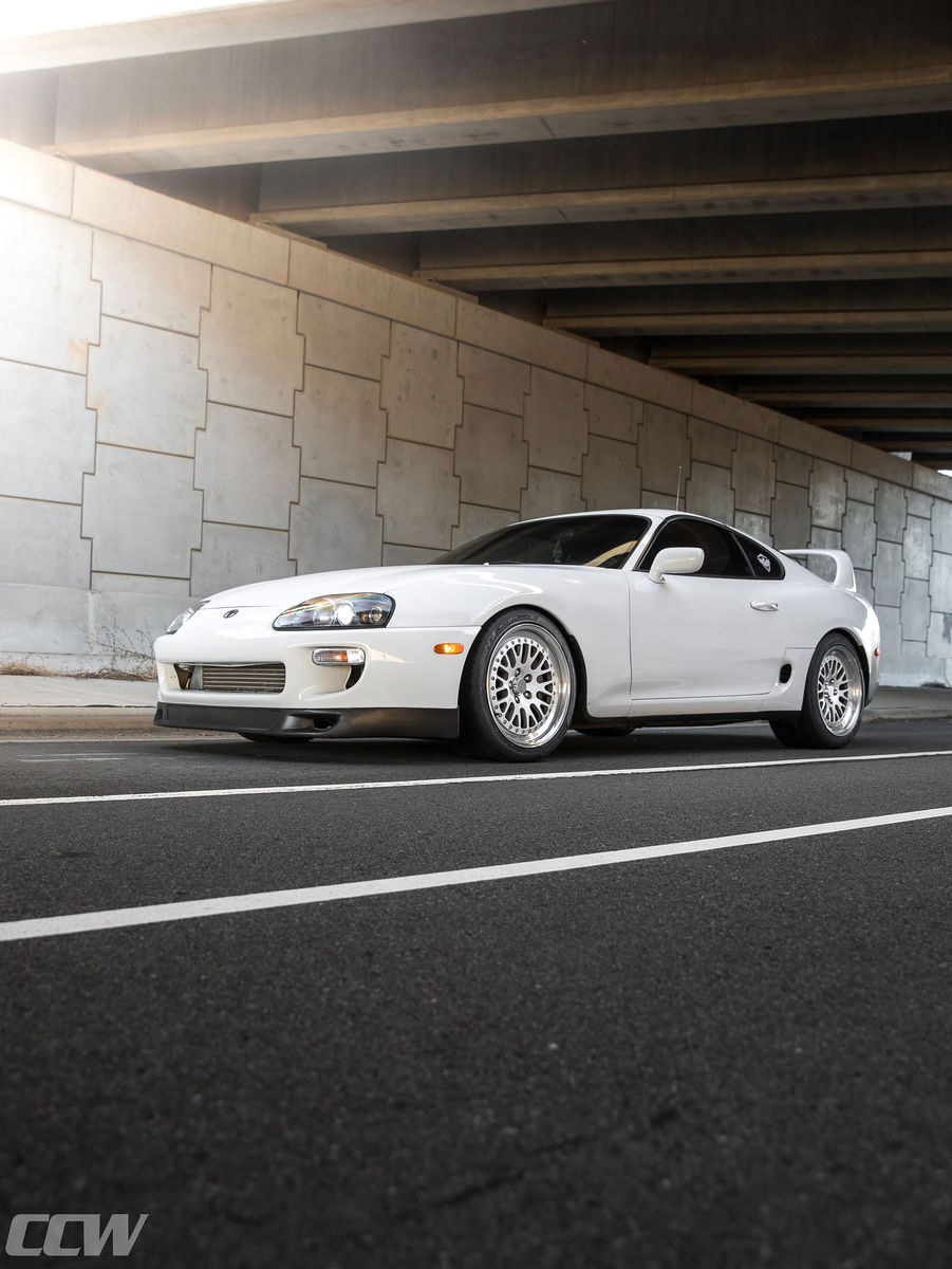  Toyota Supra | Super White Toyota Supra MKIV Turbo - CCW Classic Forged Wheels