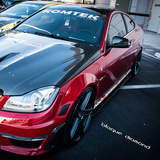 2014 Mercedes with 20 Inch BD-6 Wheels in Full Matte Graphite