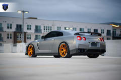 Gray Nissan GTR - Driver Side Shot