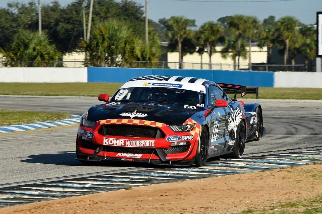 2018 Ford Mustang | KohR Motorsports Wins the IMSA Michelin Encore at Sebring on Forgeline One Piece Forged Monoblock GS1R Wheels