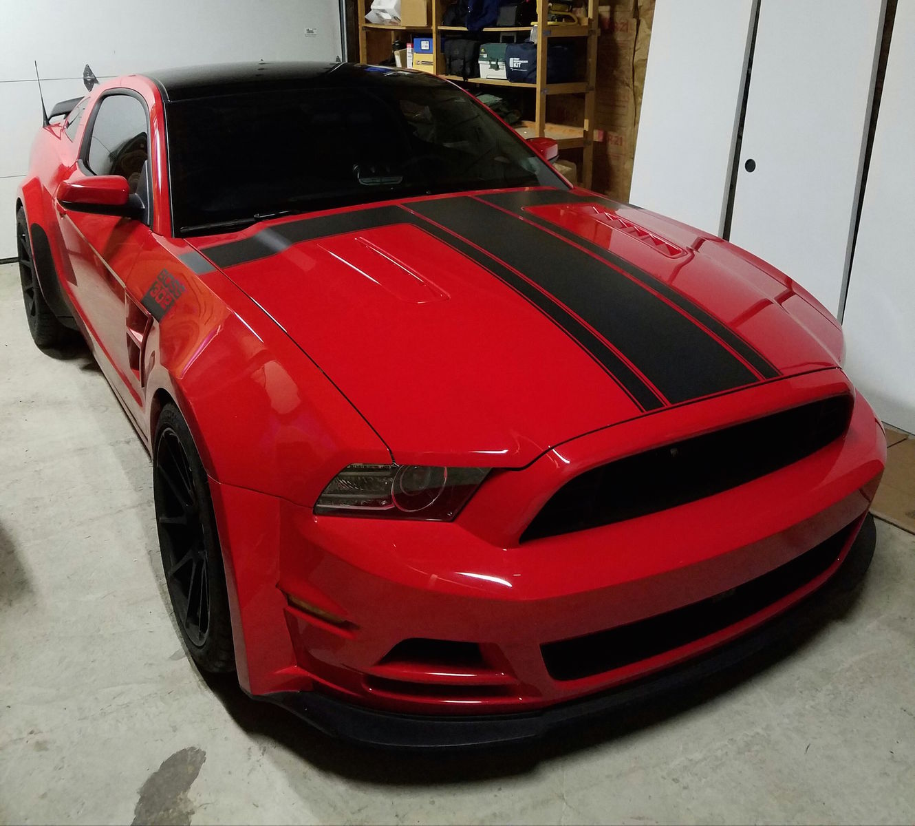 2013 Ford Mustang | Uriah McArthur's Widebody Boss 302 Mustang on Forgeline One Piece Forged Monoblock GA1R Wheels