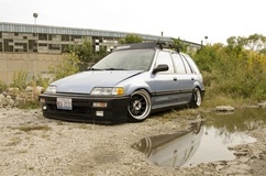 Ruff Racing R358's on '88 Honda Civic Wagon