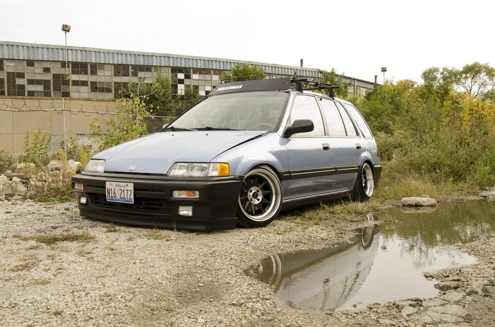 1988 Honda Civic | Ruff Racing R358's on '88 Honda Civic Wagon