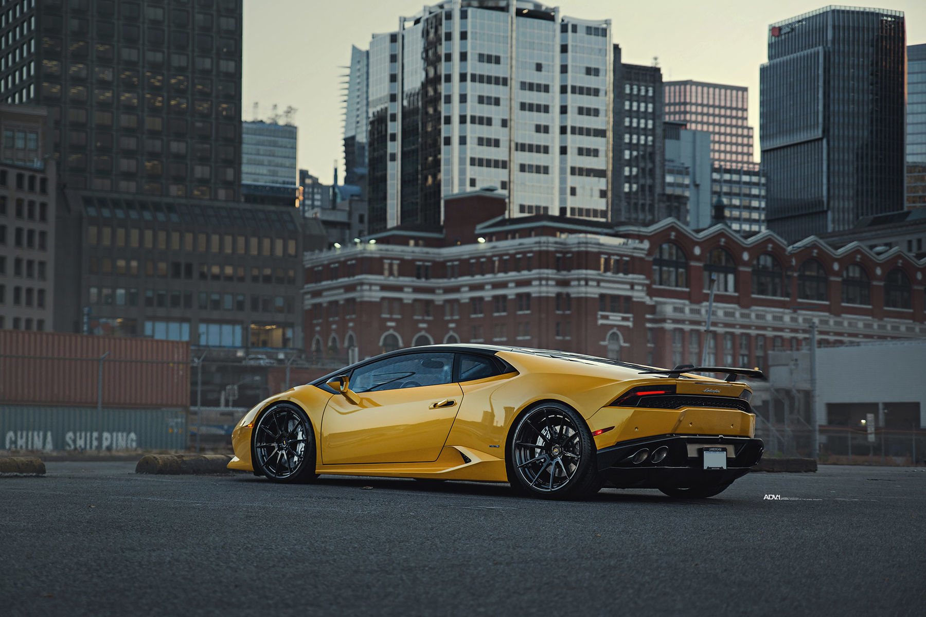  Lamborghini Huracan | Yellow Lamborghini Huracan LP610-4 - ADV.1 ADV10 M.V2 CS Series Gloss Black Wheels