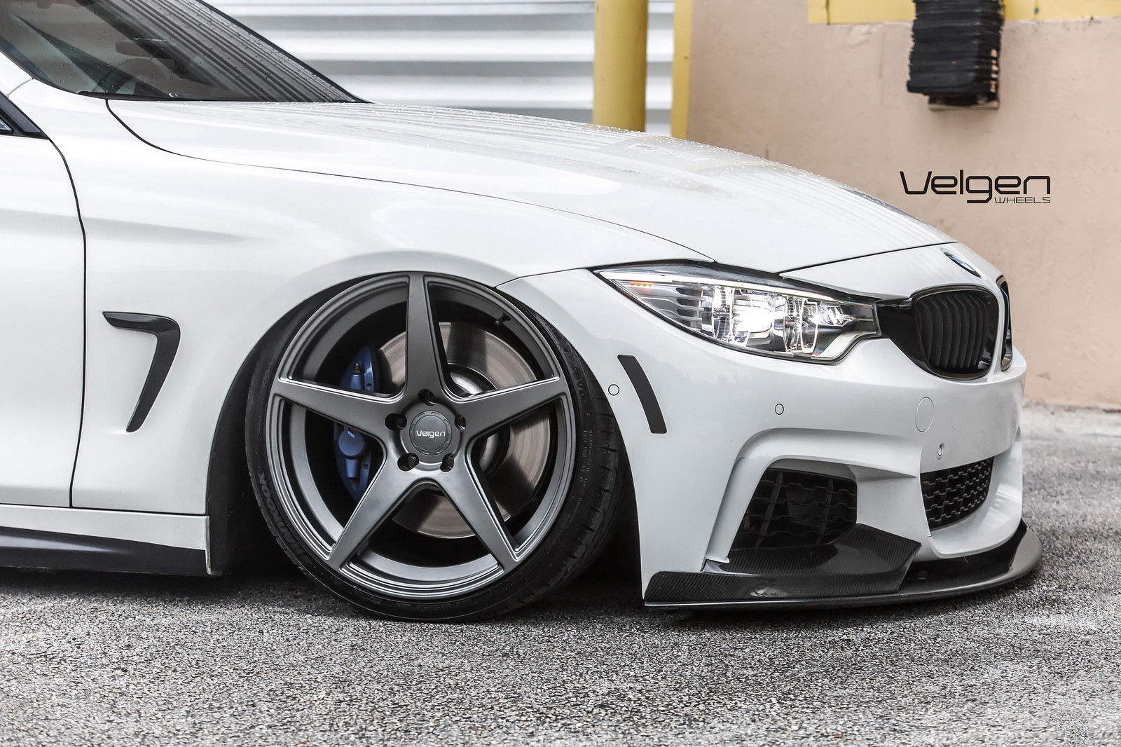 2014 BMW 4 Series | Bagged BMW 435i on Velgen Wheels  Classic5 Matte Gunmetal 20x9 & 20x10.5 