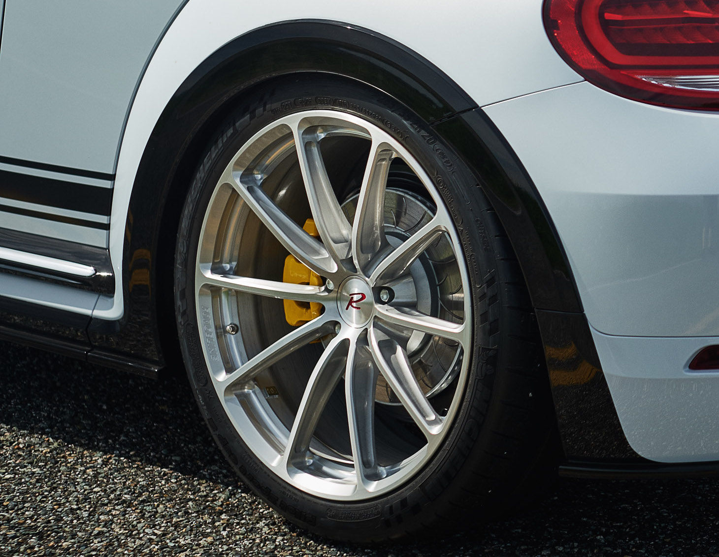 2017 Volkswagen Beetle | H&R's VW Beetle R-Line on Forgeline One Piece Forged Monoblock GT1 5-Lug Wheels