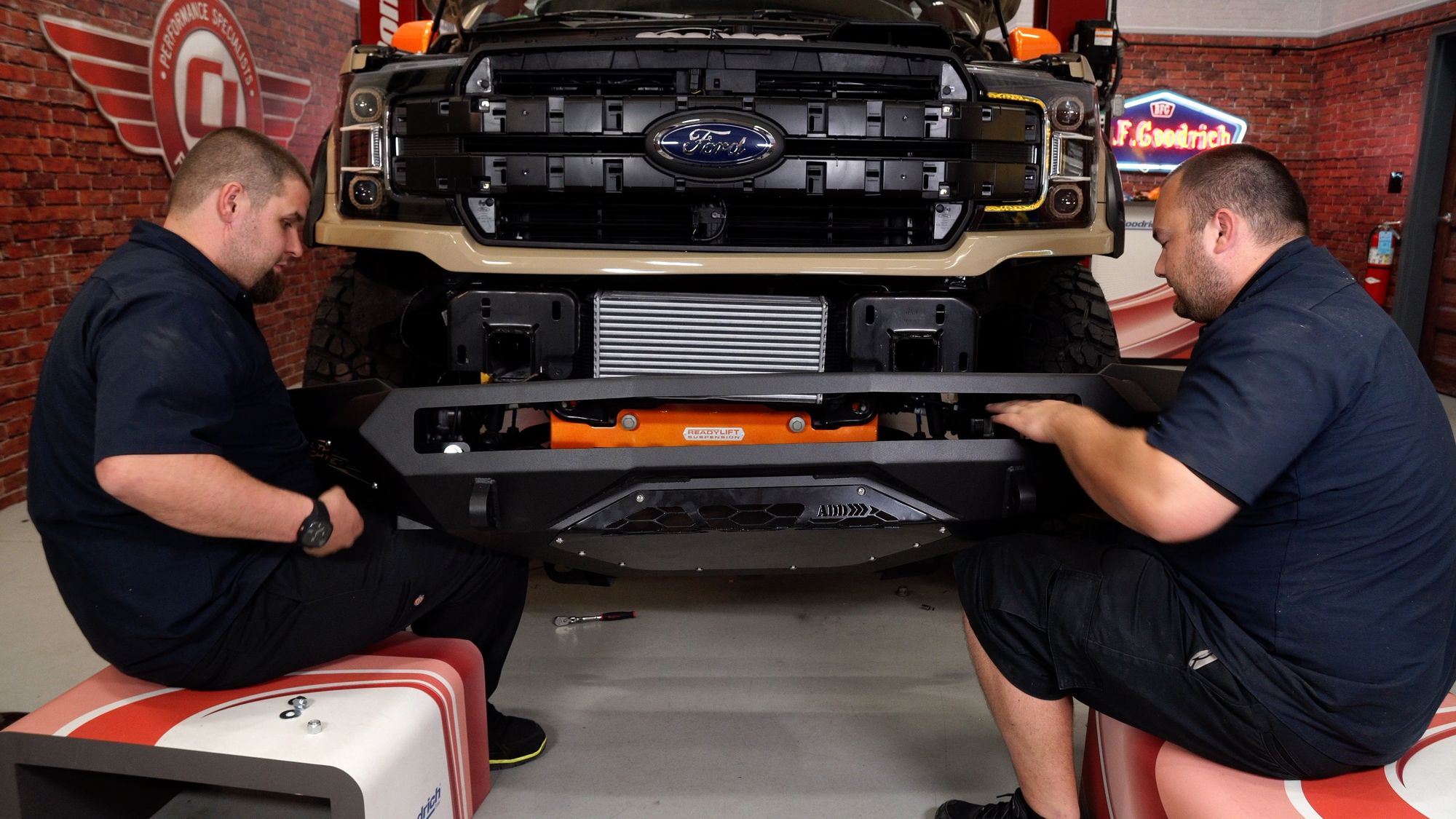 2018 Ford F-150 | 2018 Ford F-150 Lariat SuperCrew by CJ Pony Parts - Front Bumper Installation FordSEMA