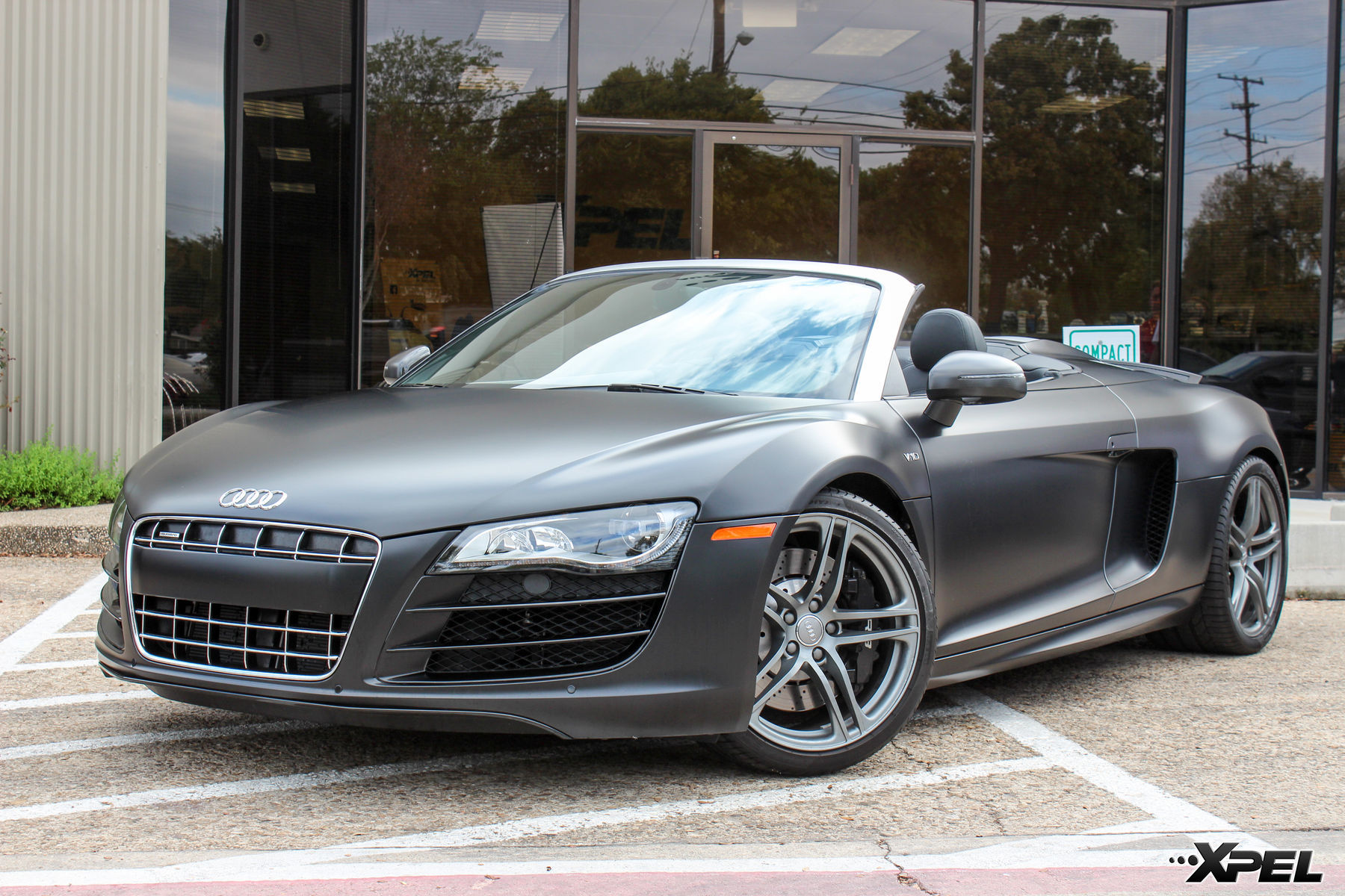 Audi R8 | Fully wrapped in XPEL STEALTH satin-finish paint protection film
