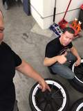 The DRAGG Team getting stoked about their new toys from Velgen Wheels!
