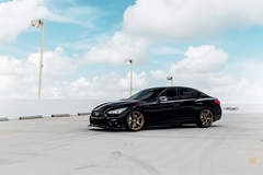 Infiniti Q50s on Velgen Wheels Classic5 Satin Bronze