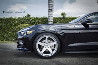 2016 Ford Mustang | 2016 Ford Mustang Ecoboost Fitted With 20 Inch BD-21’s in Silver With Chrome SS Lip