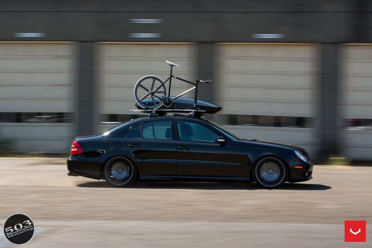 2006 Mercedes-Benz E55 AMG | 2006 Mercedes W211 E55 - 503 Motoring & Vossen Wheels Collaboration - Rolling Shot Right