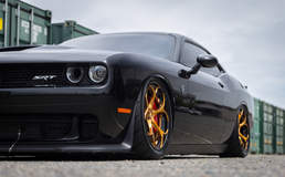 Slammed Dodge Hellcat on B-Forged Performance Wheels 