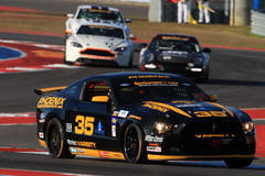 Easing their way through the esses at COTA 