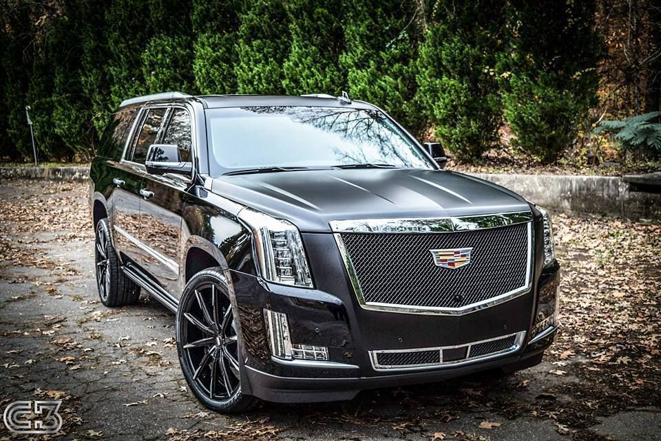 Cadillac Escalade | XPEL STEALTH Satin-Finish clear bra installation