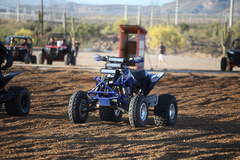 Three Rigid Industries light bars on this ATV!