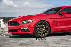 Race Red Mustang on Velgen Wheels