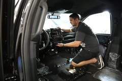 2017 Ford F250 Super Duty 4x4 Lariat Crew Cab “Shockzilla” by Fabtech - Preparing Interior