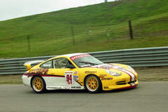 David Schardt's Porsche Cup Car on Forgeline WC3 Wheels at Mosport 2000