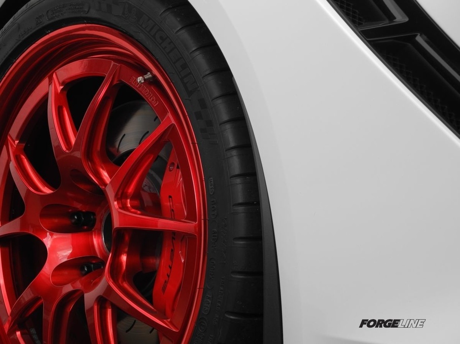 2014 Chevrolet Corvette Stingray | Forgeline GA3R in Transparent Red on our project C7 Corvette