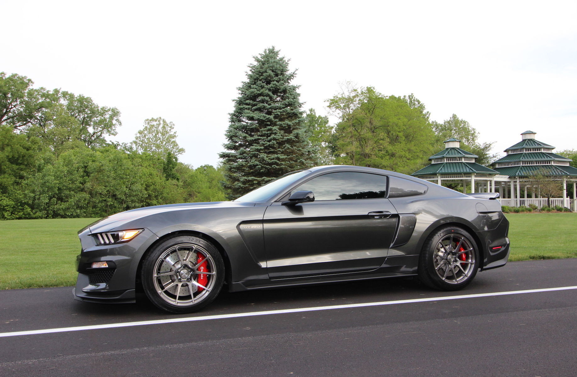 2016 Ford Mustang | Tony Janko's Mustang GT350 on Forgeline One Piece Forged Monoblock GA1R Open Lug Wheels