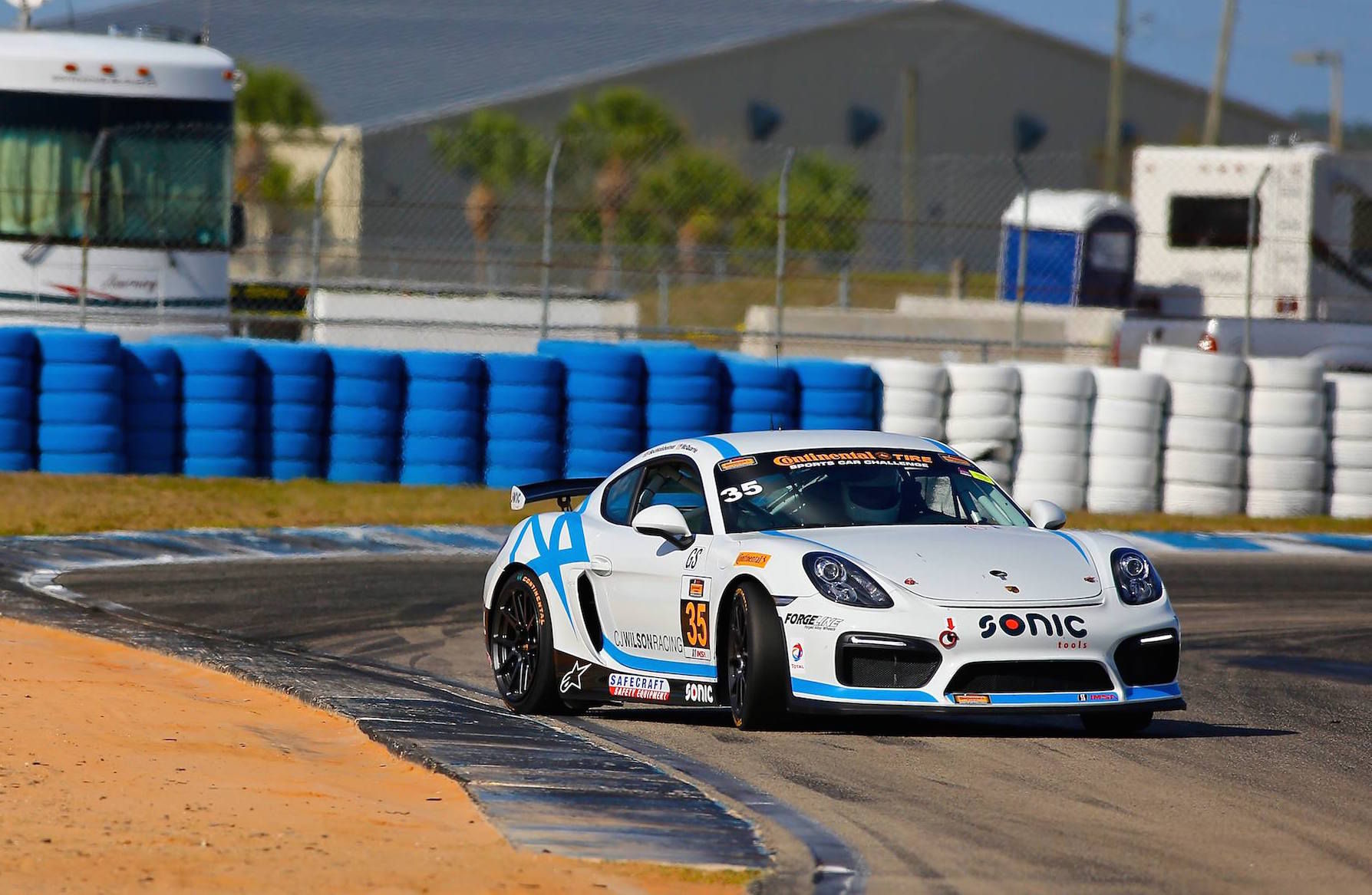2016 Porsche Cayman | CJ Wilson Racing's #35 GS Class Porsche Cayman Clubsport on Forgeline One PIece Forged Monoblock GS1R Wheels