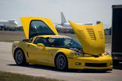 Lingenfelter 2006 C6 ZO6 Corvette 427 CID Twin Turbo Motor Trend 2007 Shoot Out Car - 3/4 Angle