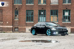 Black Nissan Maxima - Headlights
