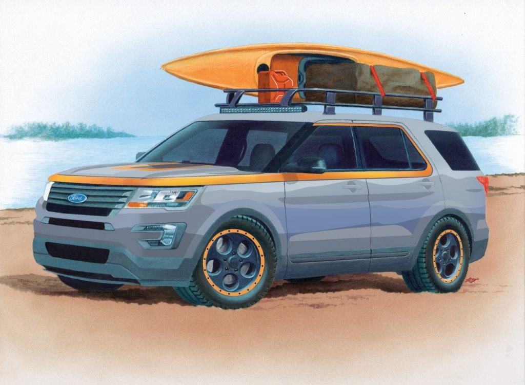 2018 Ford Explorer Sport | 2018 Ford Explorer Sport 4WD by Austin Hatcher Foundation - Rendering FordSEMA