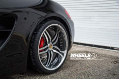 Our client's Porsche Cayman S with 20" COR Brava wheels