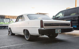 Gerald Goad's 1400HP 1966 Chevy Nova at the 2018 SEMA Show on Forgeline RB3C Wheels