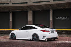 Bagged Lexus RC350 F-Sport on Velgen Wheels 