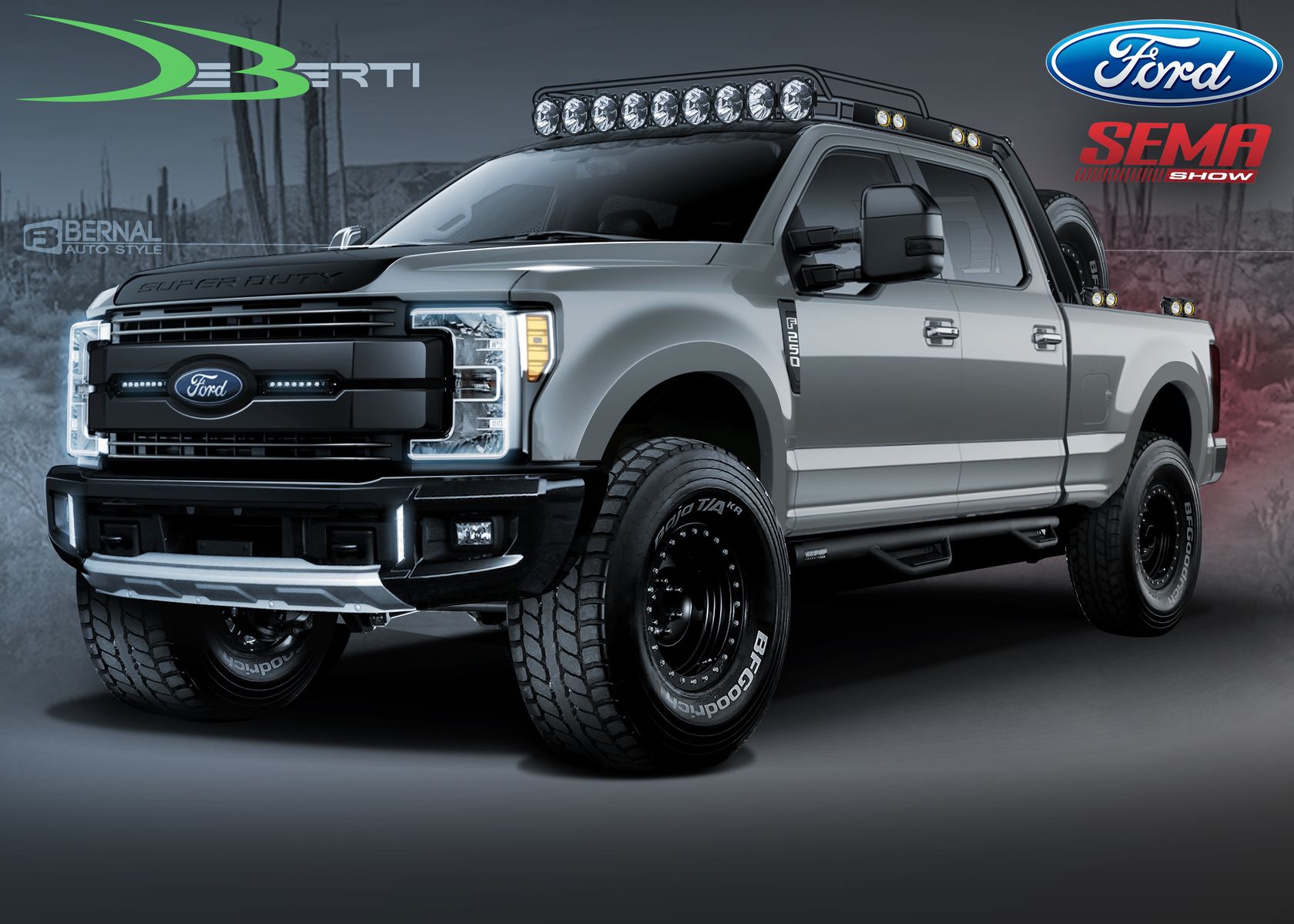 2019 Ford F-250 | 2019 F-250 4x4 SuperCrew By DeBerti Design - Rendering FordSEMA
