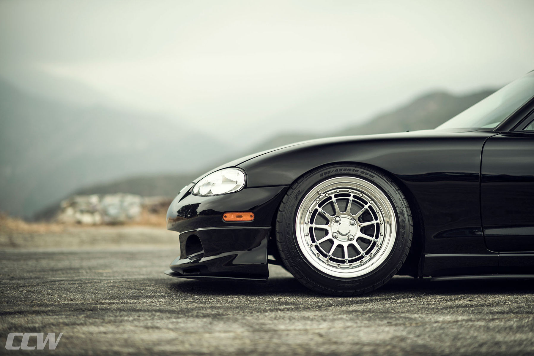 2000 Mazda MX-5 Miata | Black Mazda NB Miata MX-5 - Polished CCW D11L - 3 Piece Wheels