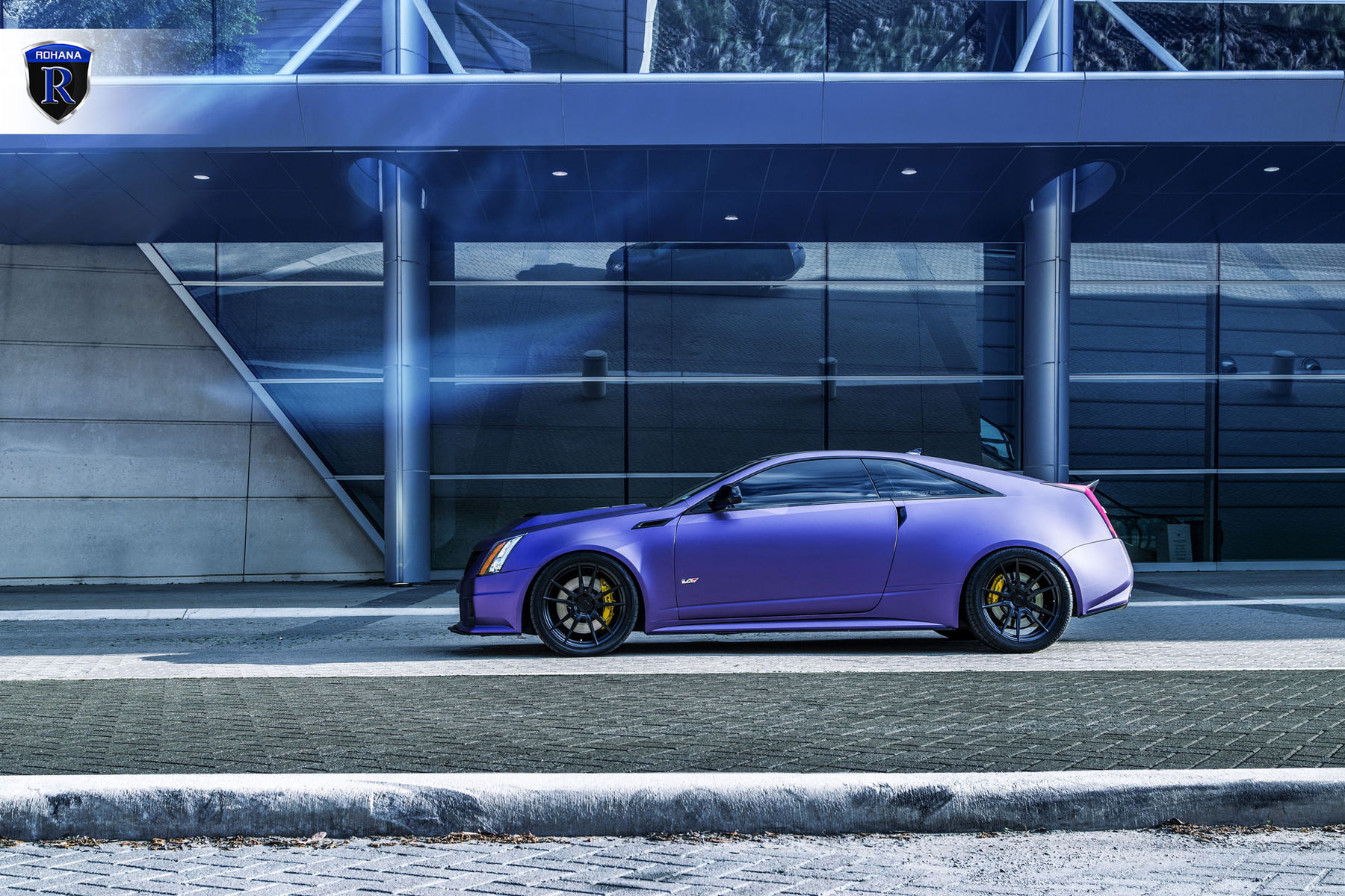 2016 Cadillac CTS-V Coupe | Matte Purple Cadillac CTS-V - Driver Side Shot
