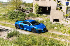 Blue Audi R8 - Top View