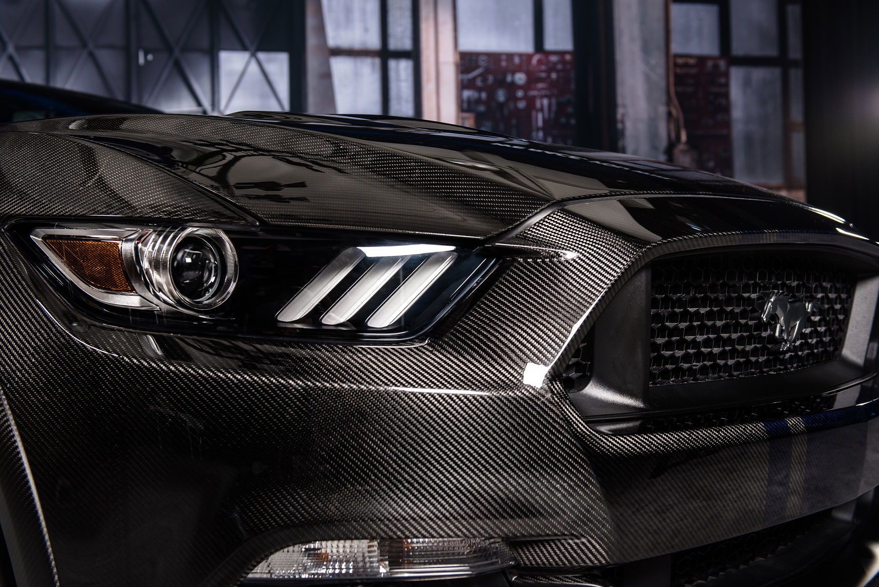2017 Ford Mustang | 2017 Ford Mustang Fastback by SpeedKore Performance Group - Headlight close-up