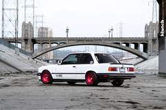 BMW E30 on 15" Klutch KM16 Wheels - Rear Shot