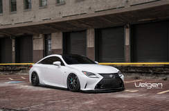 Bagged Lexus RC350 F-Sport on Velgen Wheels 