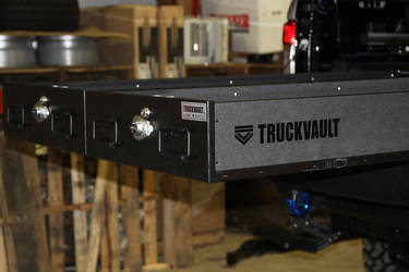 2017 Ford F-350 Super Duty | 2017 Ford F-350 Super Duty 4x4 XL Crew Cab “MBX350 Matchbox Police” by Skyjacker Suspensions - Slide out truckvault