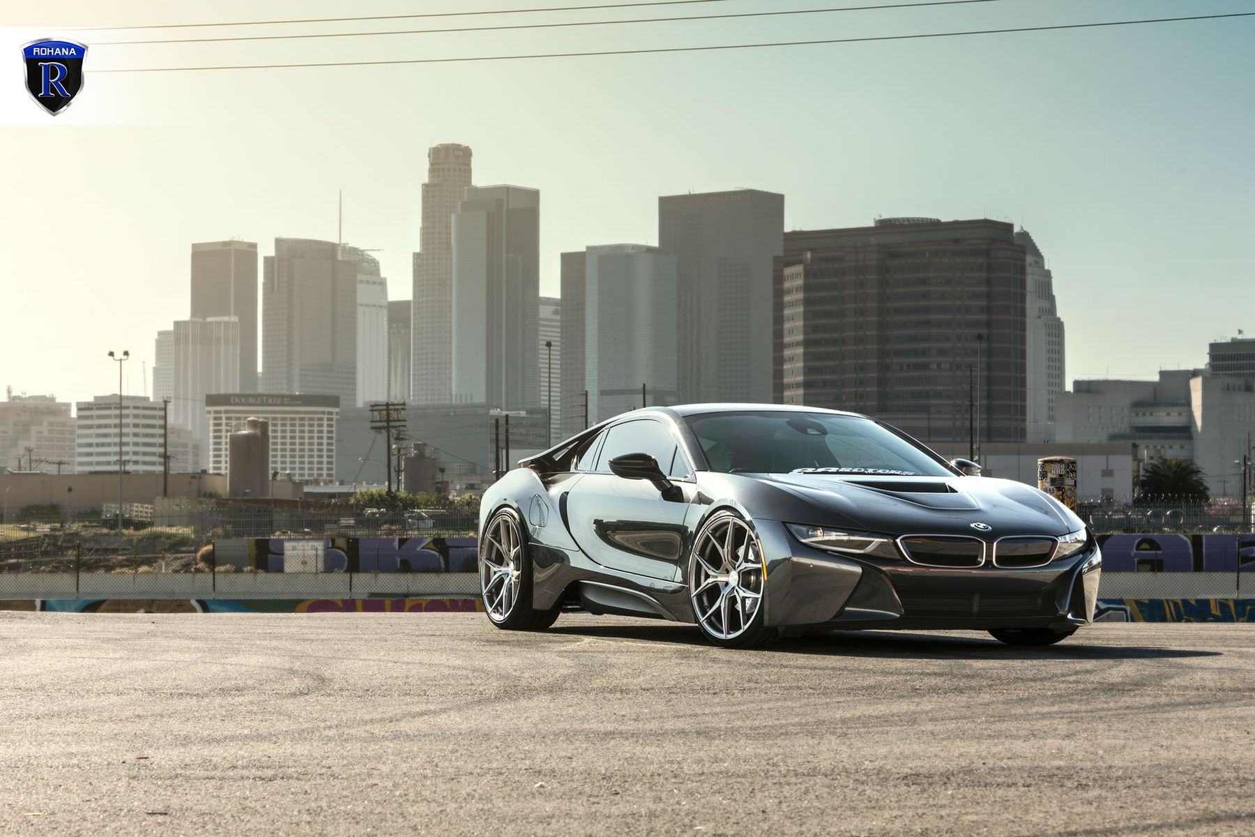 2016 BMW i8 | BMW i8 Charcoal - Front Angled Shot