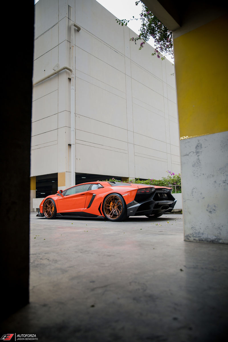 Lamborghini Aventador | Aracio Argos Orange Lamborghini Aventador LP700-4 - ADV.1 ADV5.3 Track Spec CS Series Wheels