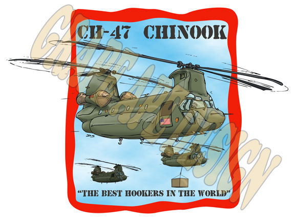    | Chinook Helicopter art design