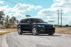 Range Rover Sport on Velgen Wheels Classic5 Matte Silver 22x10.5 All Around 