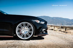 2015 Ford Mustang Fitted With 22 Inch BD-2’s in Silver With Polished Face