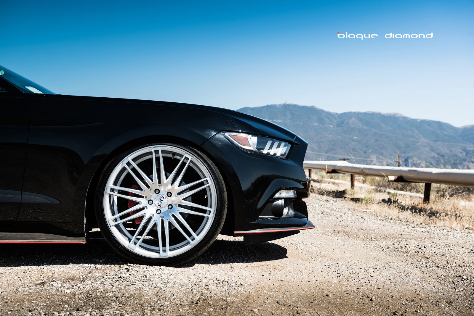 2015 Ford Mustang | 2015 Ford Mustang Fitted With 22 Inch BD-2’s in Silver With Polished Face