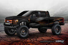 2017 Ford F250 Super Duty 4x4 Lariat Crew Cab “Shockzilla” by Fabtech - Concept Rendering