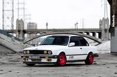BMW E30 on Klutch KM16 Wheels - E30 Front Shot